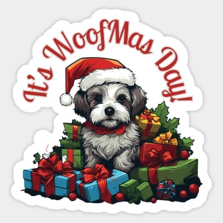 Puppy Christmas Woofmas Day - Christmas Special For Kids Sticker